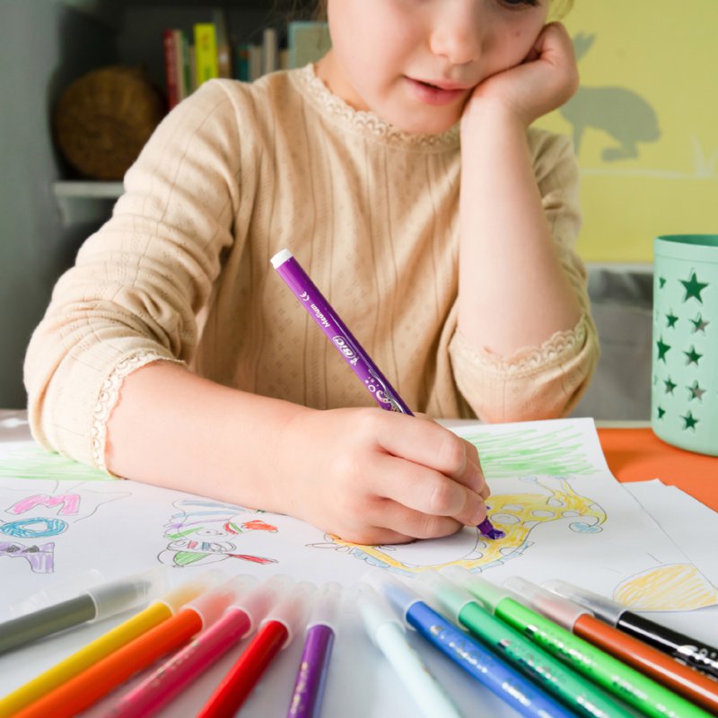 BIC KIDS Viltstiften Middel, Doosje met 12 Stuks